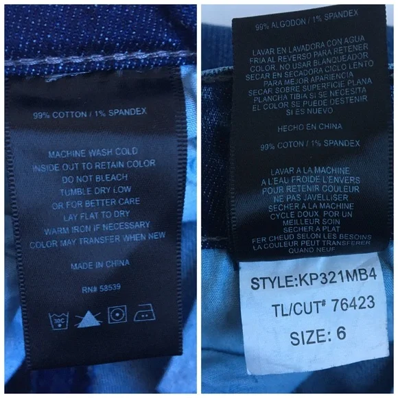 KUT From The Kloth Boot Cut Flap Pockets Dark Wash Blue Denim Jeans Size 6 - Picture 12 of 17